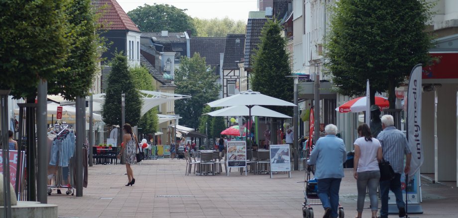 Pedestrian zone Beckum Nordstraße