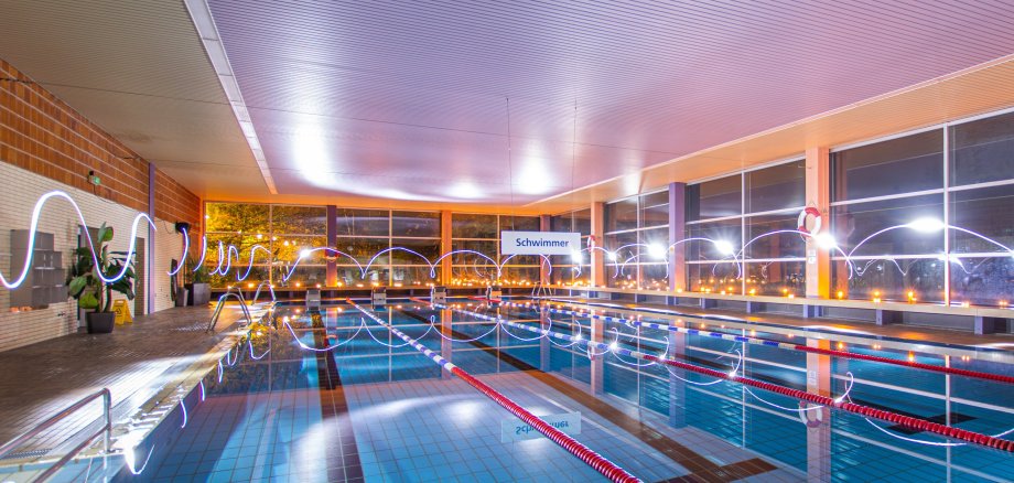 Pool of the indoor swimming pool