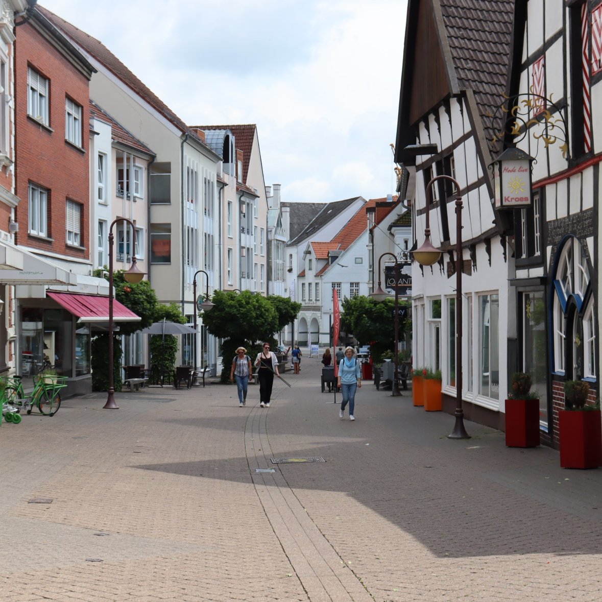 Weststraße in Beckum