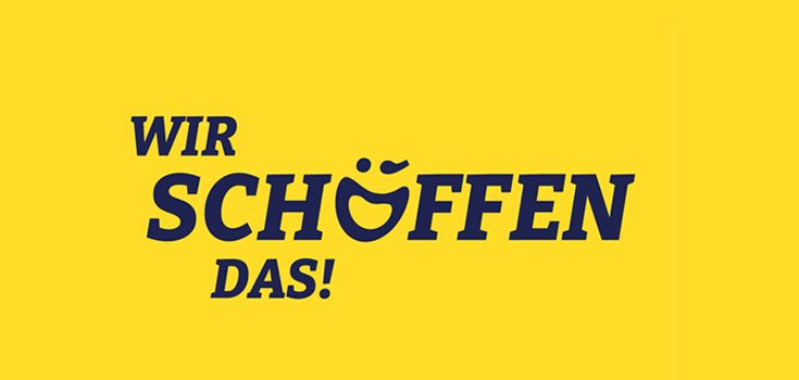 Logo zur Anwerbung von Schöffen mit Slogan Wir schöffen das