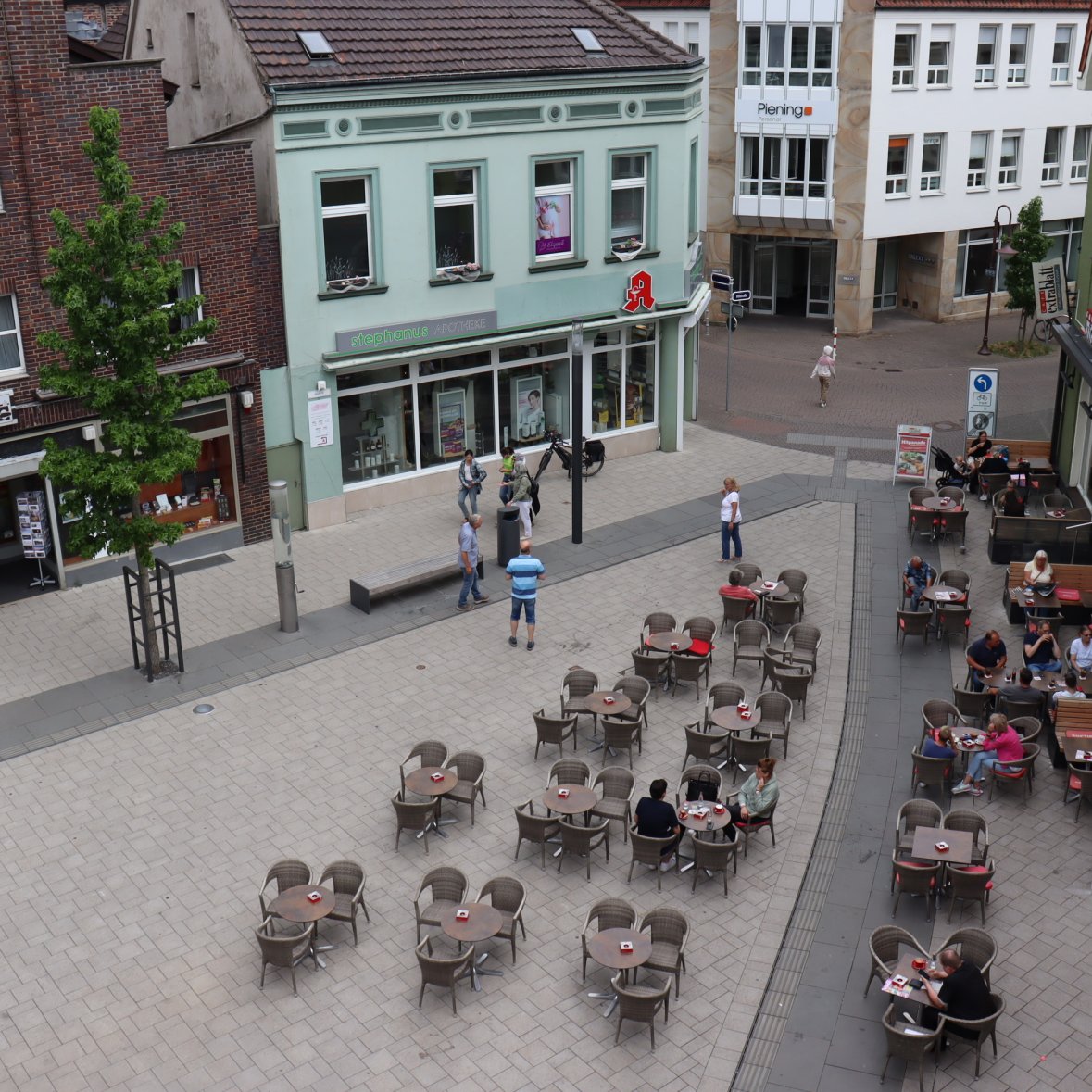 Neuer Marktplatz von oben